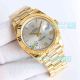 TWB Swiss replica Rolex 2836 Day-Date II Silver Roman dial Gold President Watch (6)_th.jpg
